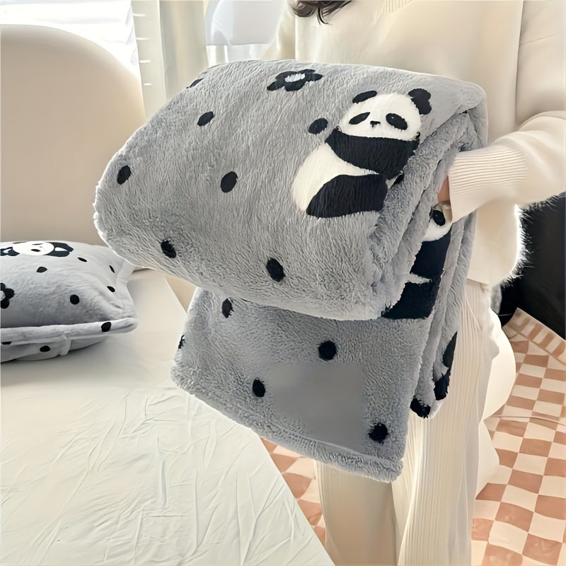 Plaid Flanelle à Carreaux Doux et Épais – Multi-Usages pour Humains et Animaux