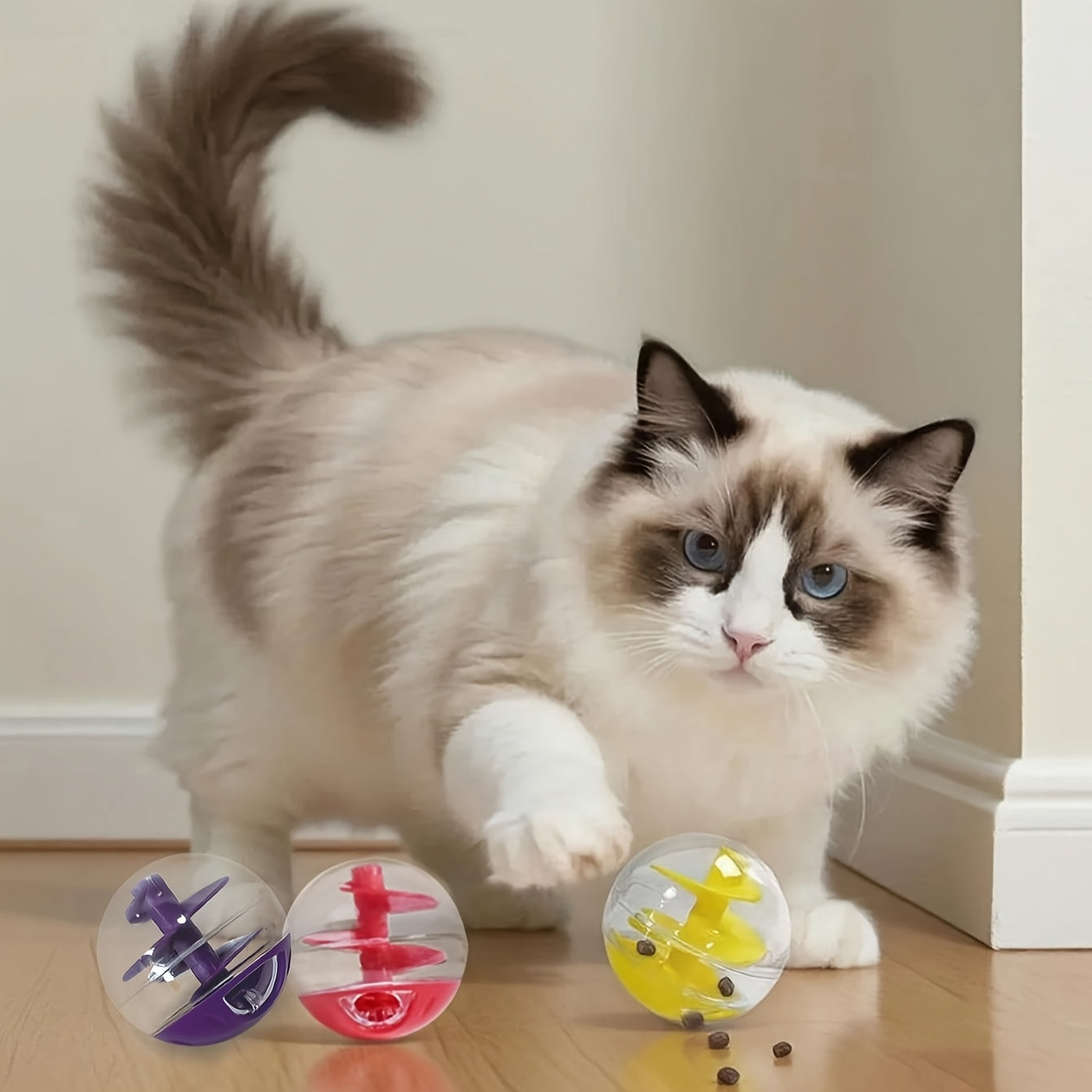 Balle Distributeur de Friandises Interactive pour Chat