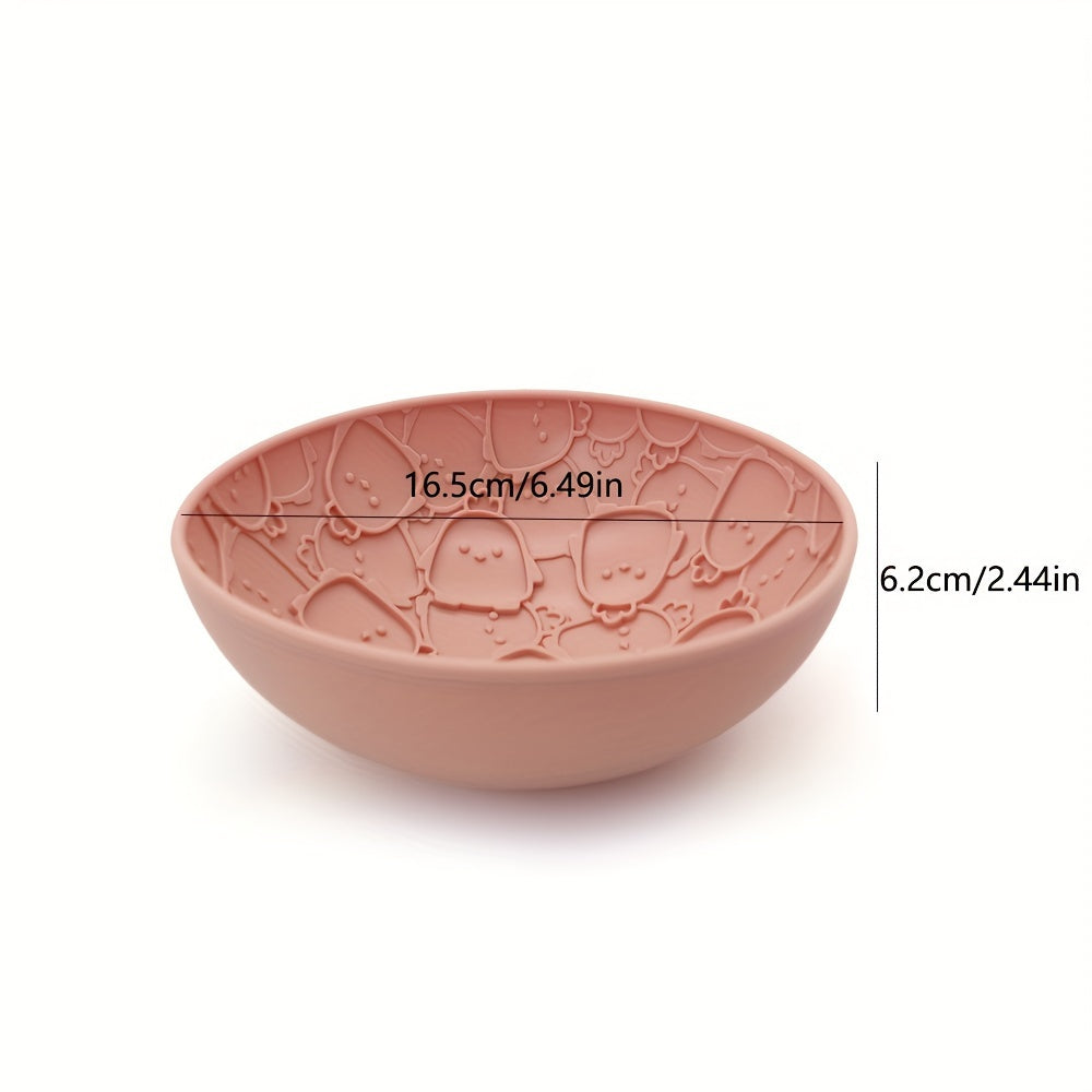 Bol à Lécher en Silicone Antiglouton à Motif pour Chien
