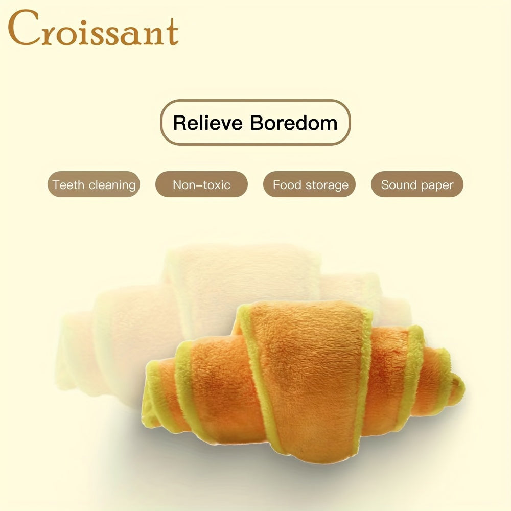 Jouet Croissant en Peluche avec Cache Friandises