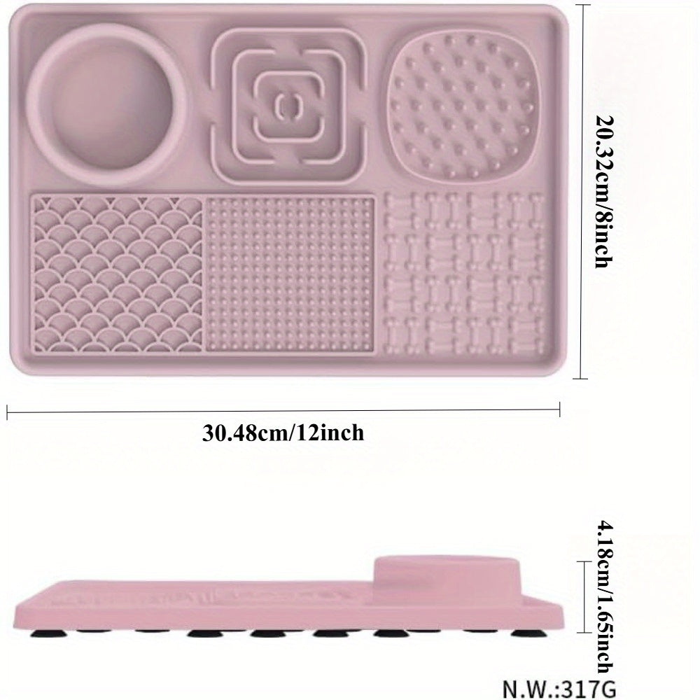Tapis de Léchage Multifonction 6-en-1 pour Chiens