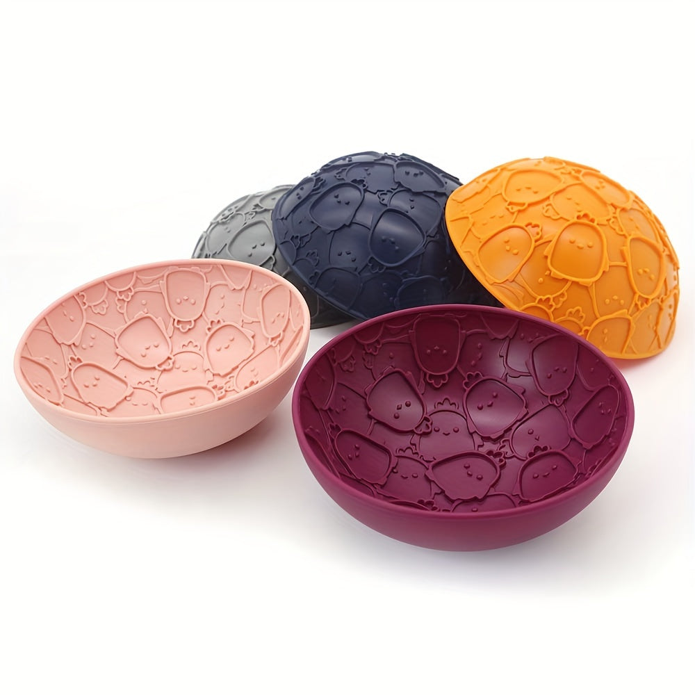 Bol à Lécher en Silicone Antiglouton à Motif pour Chien