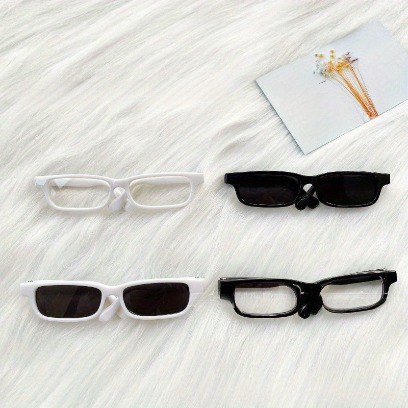 Lunettes Rectangulaires Noires ou Blanches pour Chats