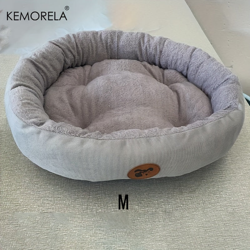 Panier rond Kemorela en peluche pour Chien et Chat