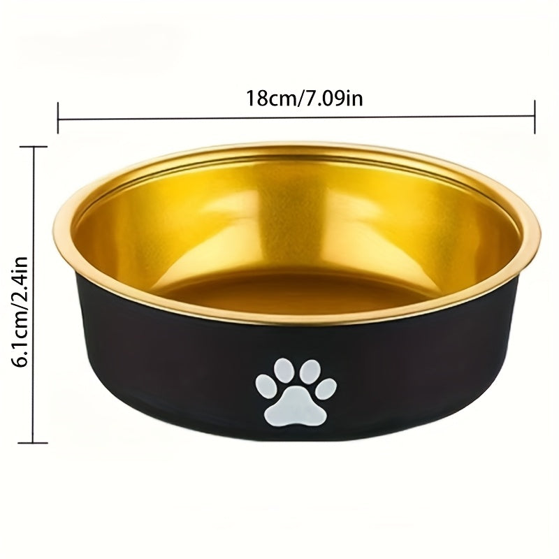 Lot de 2 gamelles inox antidérapantes pour chien