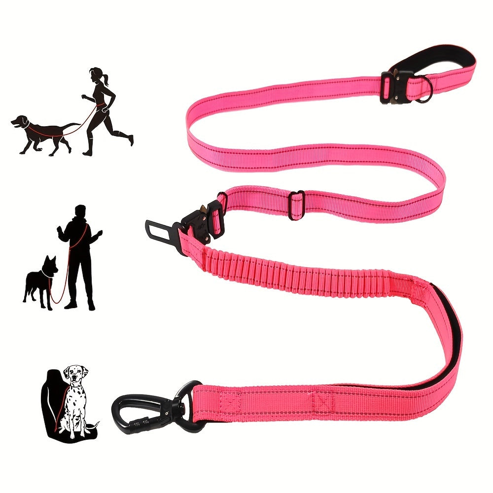 Laisse Mains Libres avec Boucle pour Voiture pour Chien