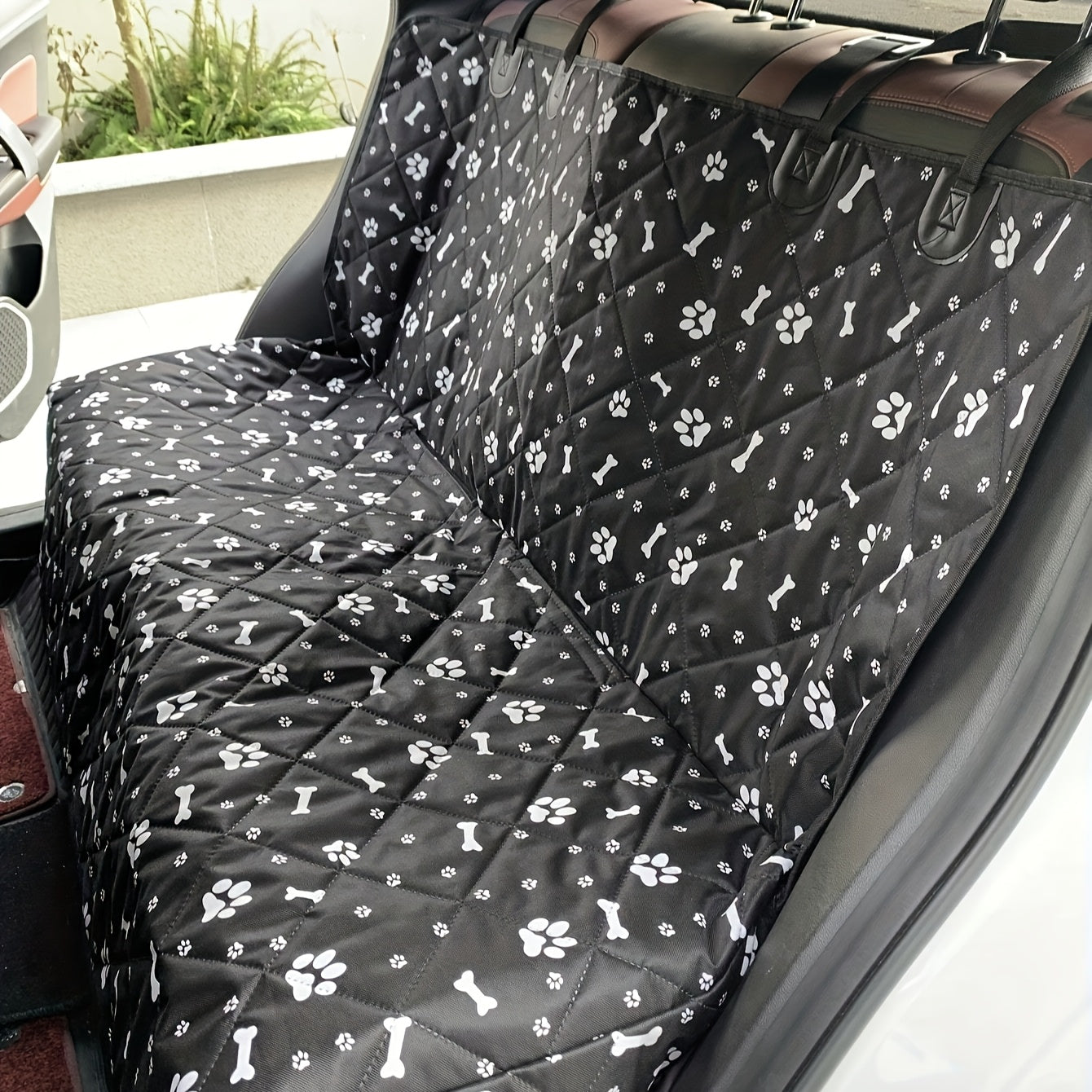 Housse de Siège Voiture pour Chien avec Rebord Épais
