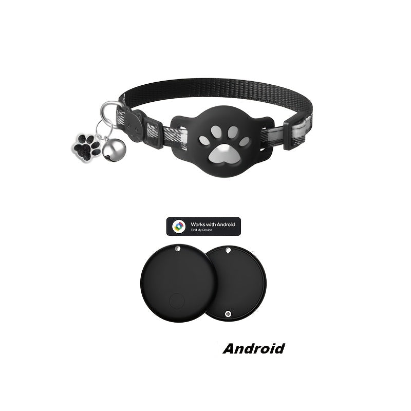 Collier GPS Intelligent pour Chat avec Dispositif Anti-Perte et Étui Protecteur