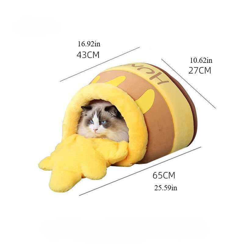 Panier Pot de Miel Douillet pour Chats