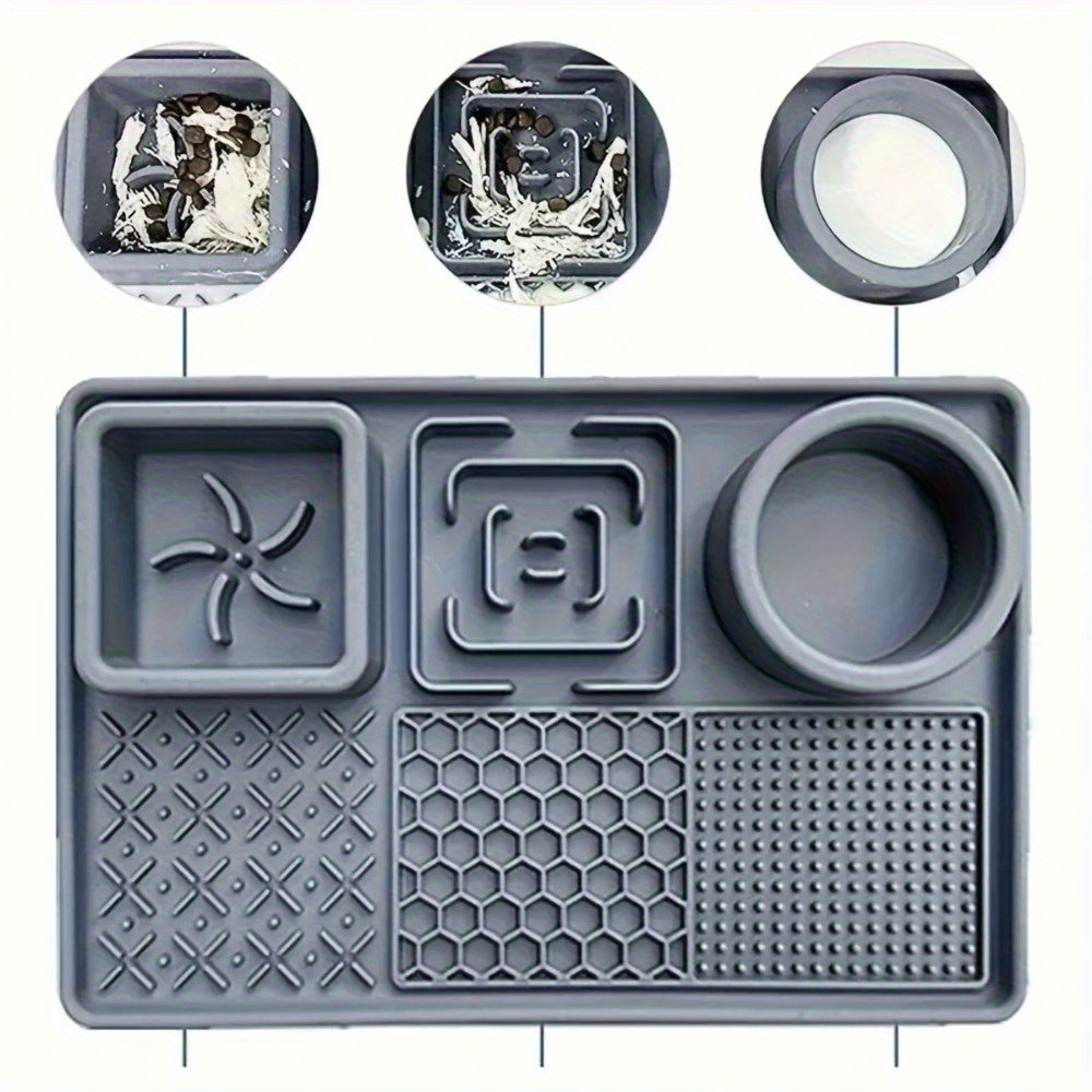 Tapis de Léchage Multifonction 6-en-1 pour Chiens