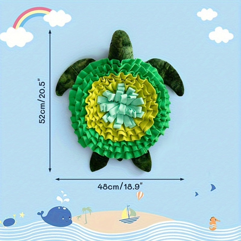 Tapis de Fouille Tortue 2-en-1 pour Chien