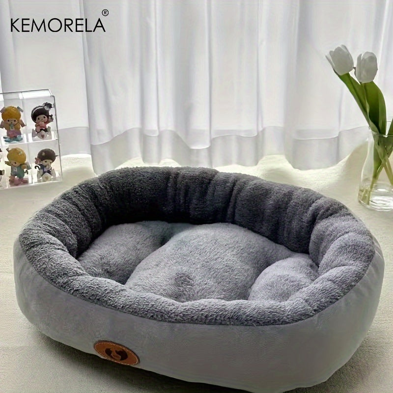 Panier rond Kemorela en peluche pour Chien et Chat