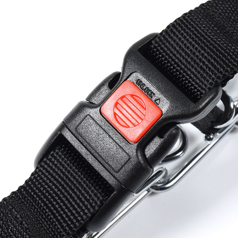 Collier étrangleur à maillons en acier avec boucle de sécurité – pour petit Chien