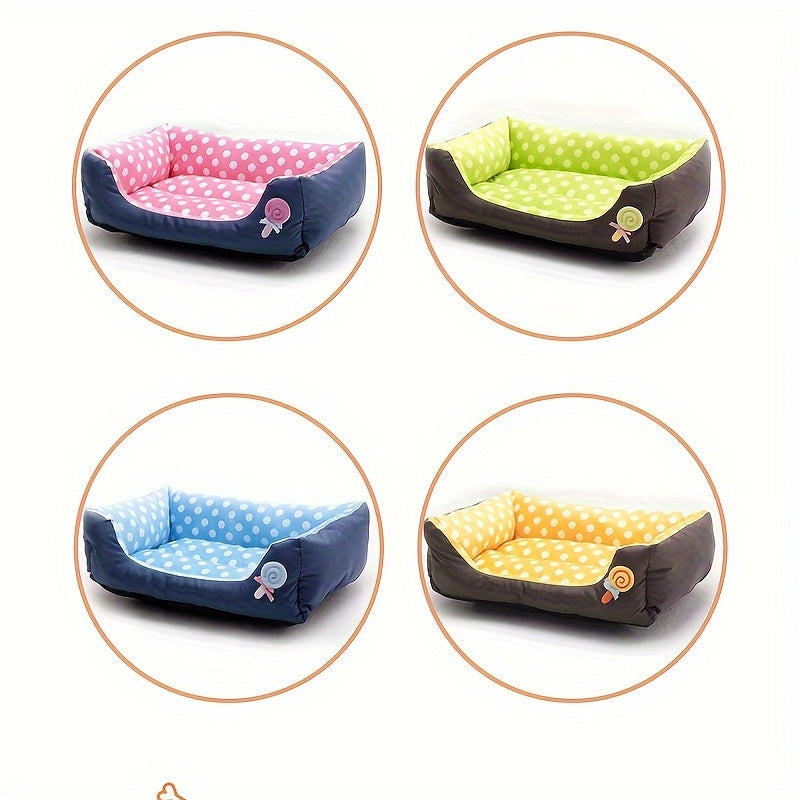 Panier à pois pour petit chien ou chat