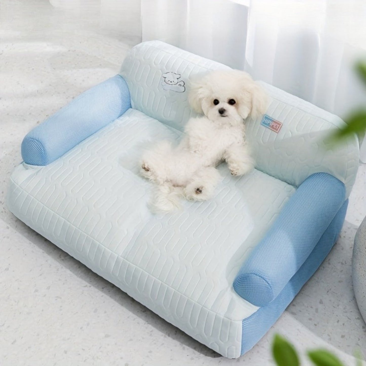 Canapé rafraîchissant en tissu respirant pour chien et chat