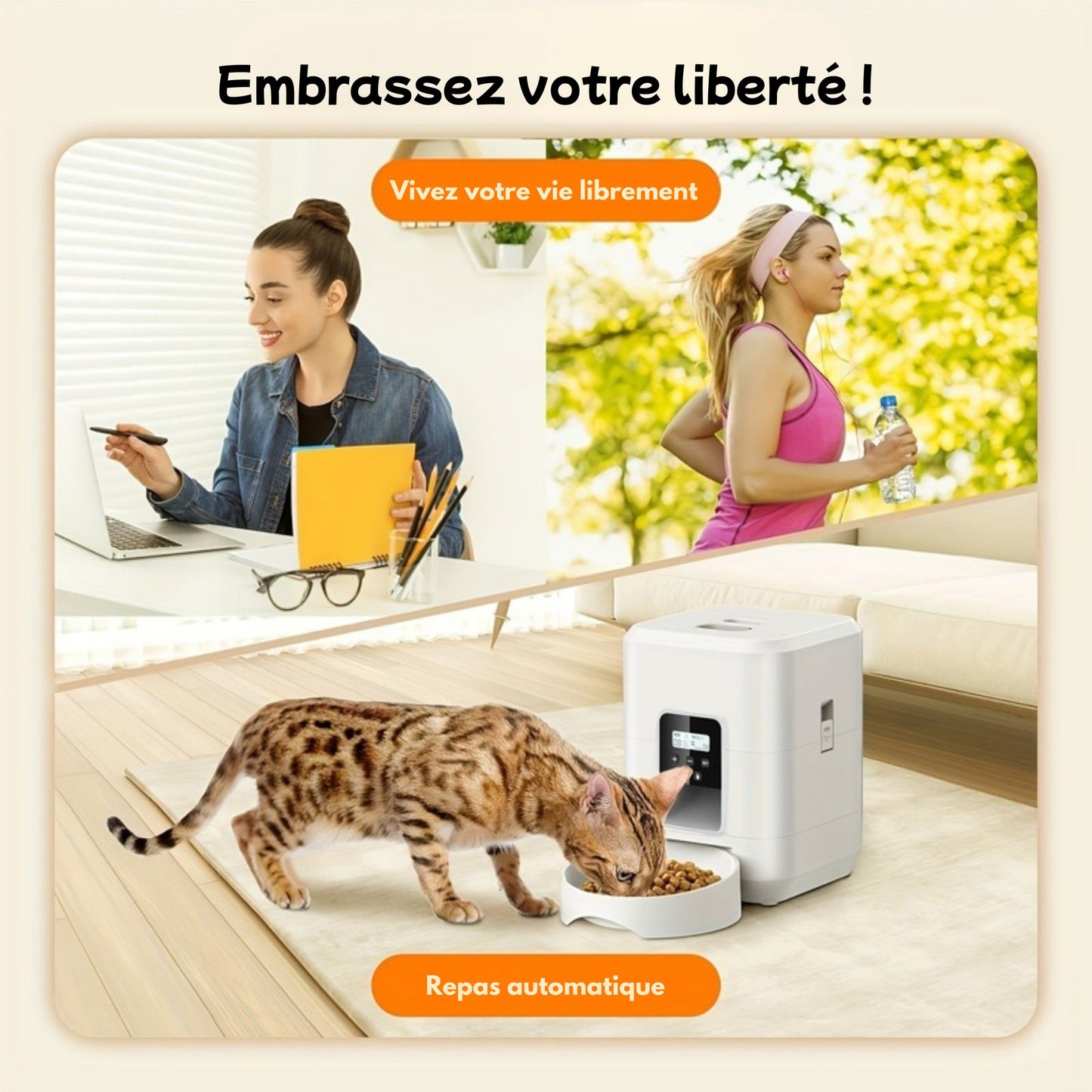 Distributeur 2L automatique programmable pour Chien et Chat