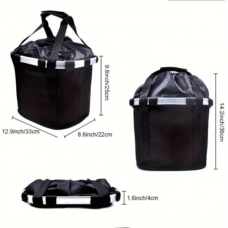 Panier vélo pliable avec support guidon pour Chien ou Chat