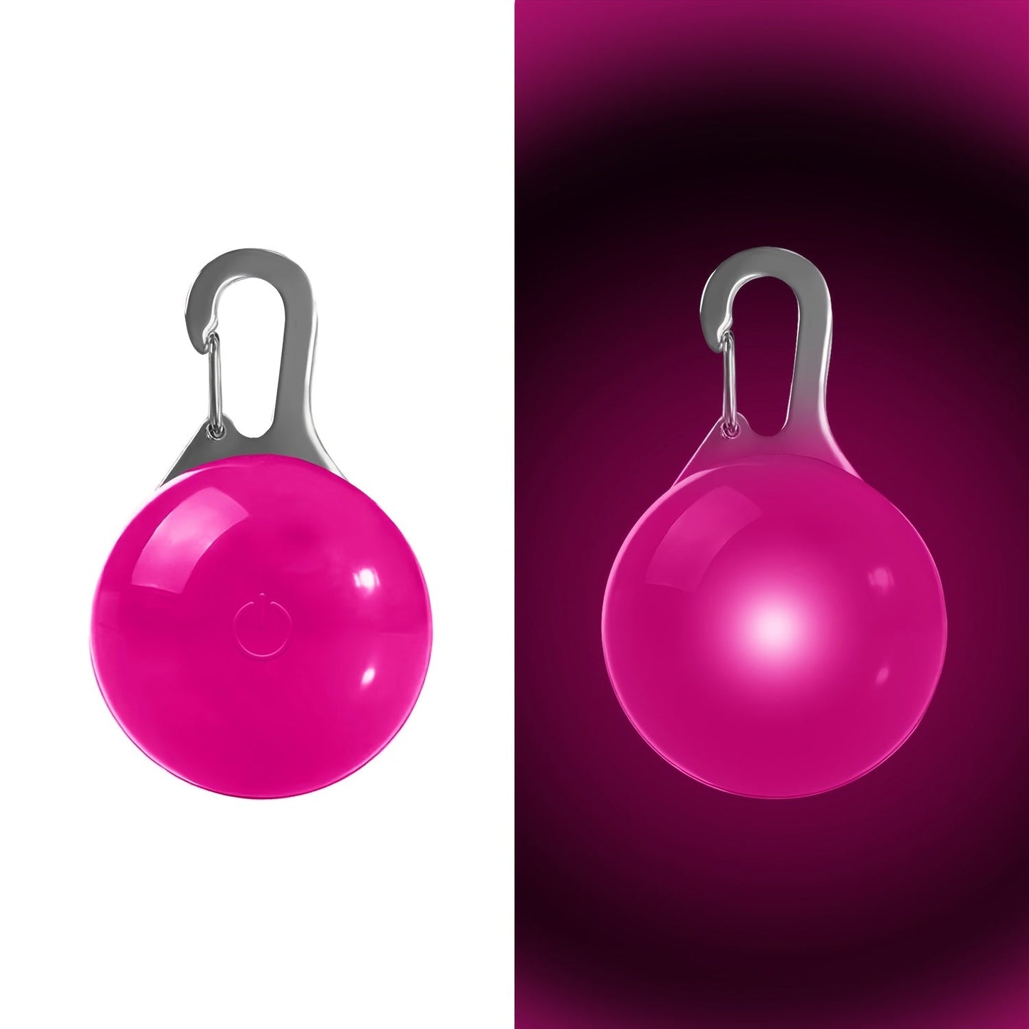 Pendentif lumineux rond pour collier de Chien ou Chat