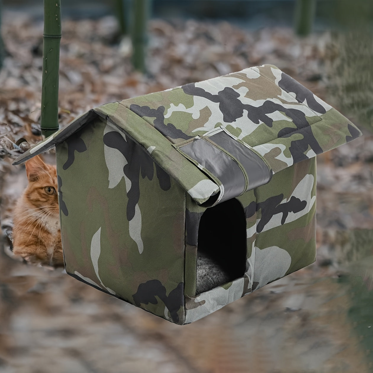Refuge Camo Robuste et Imperméable pour Chats et Chiens