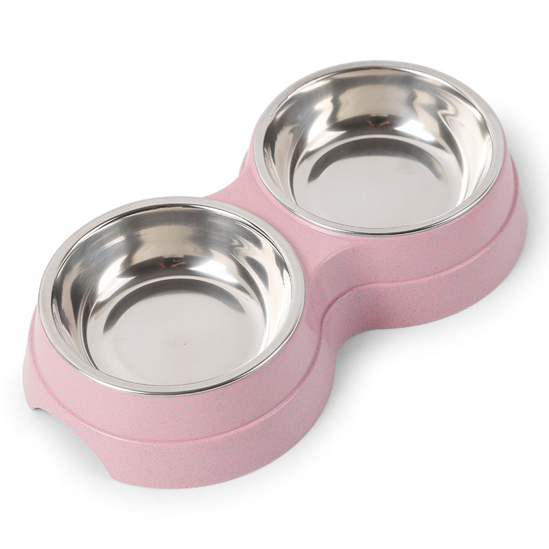 Gamelle Double Antidérapante Inox pour Chiens et Chats – 120ml