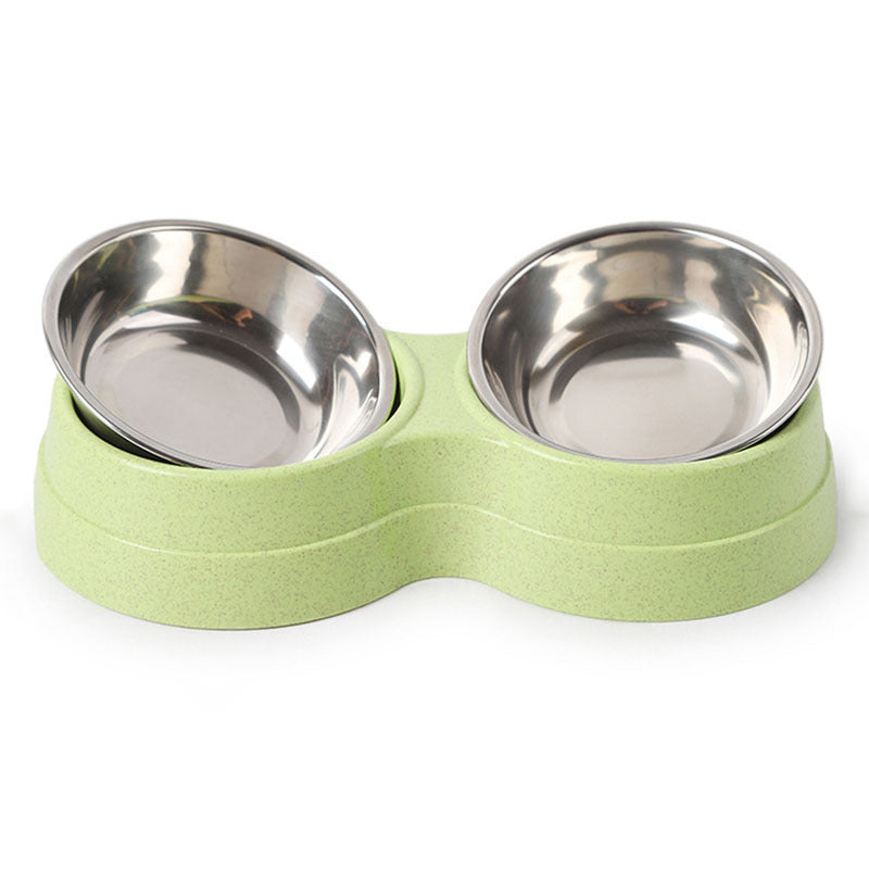 Gamelle Double Antidérapante Inox pour Chiens et Chats – 120ml