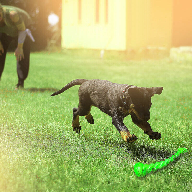 Jouet Torsadé à Mâcher pour Chien en Caoutchouc
