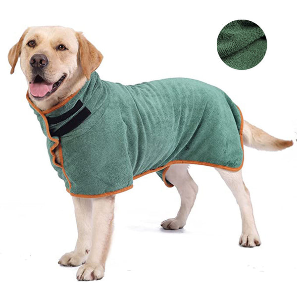 Peignoir Ultra-Absorbant pour Chien en microfibre épaissie (Polyester)