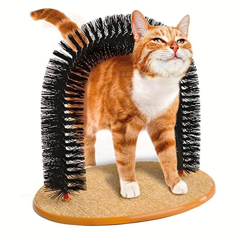 Arche de Toilettage et de Jeu pour Chat avec Souris Suspendue