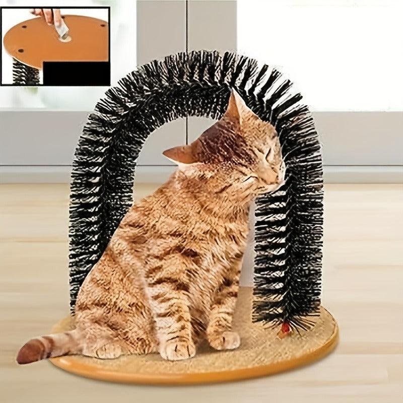 Arche de Toilettage et de Jeu pour Chat avec Souris Suspendue