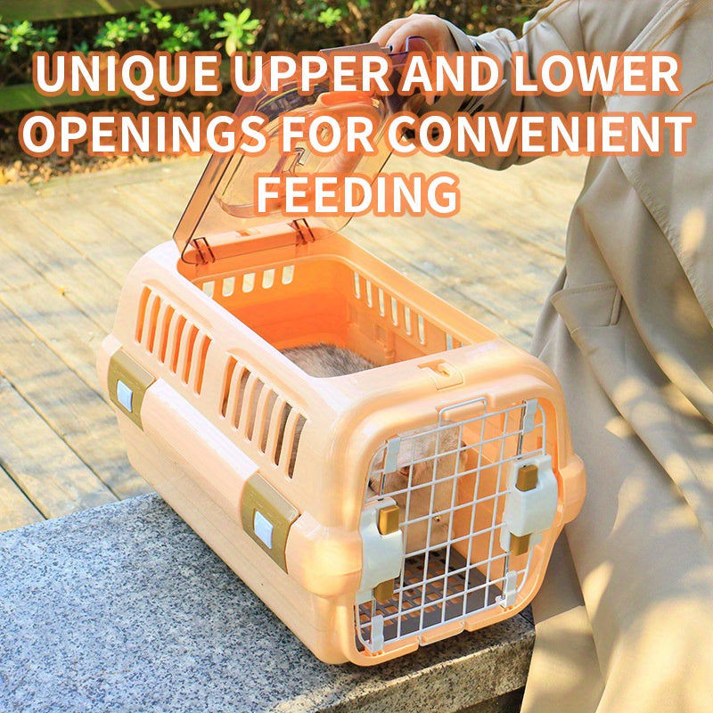 Caisse de transport pour chat en ABS avec double ouverture
