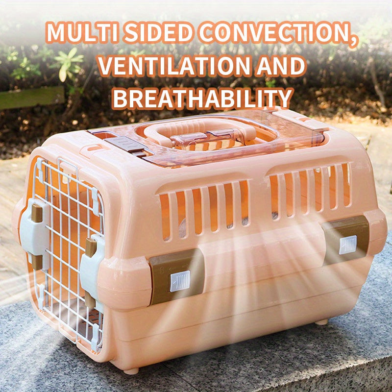 Caisse de transport pour chat en ABS avec double ouverture