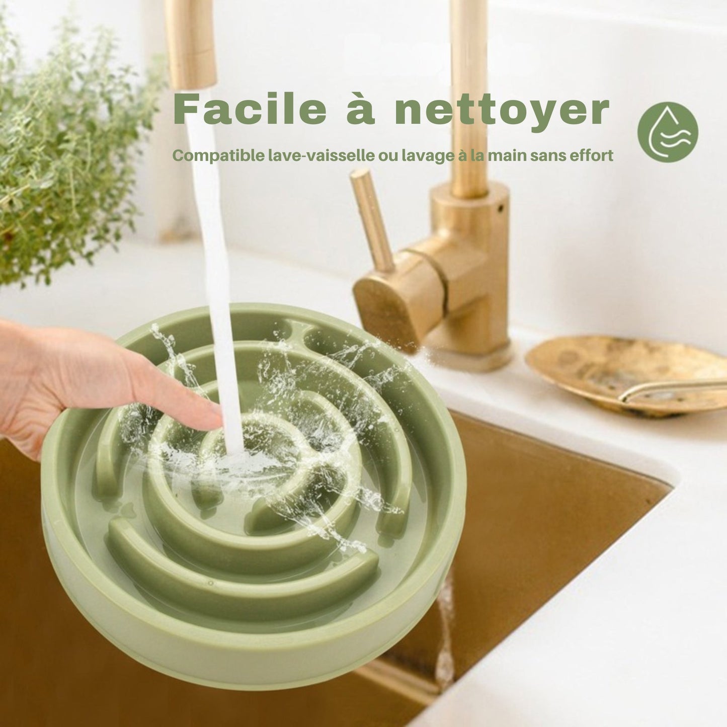 Gamelle SpiralMaze anti-glouton labyrinthe pour Chien et Chat