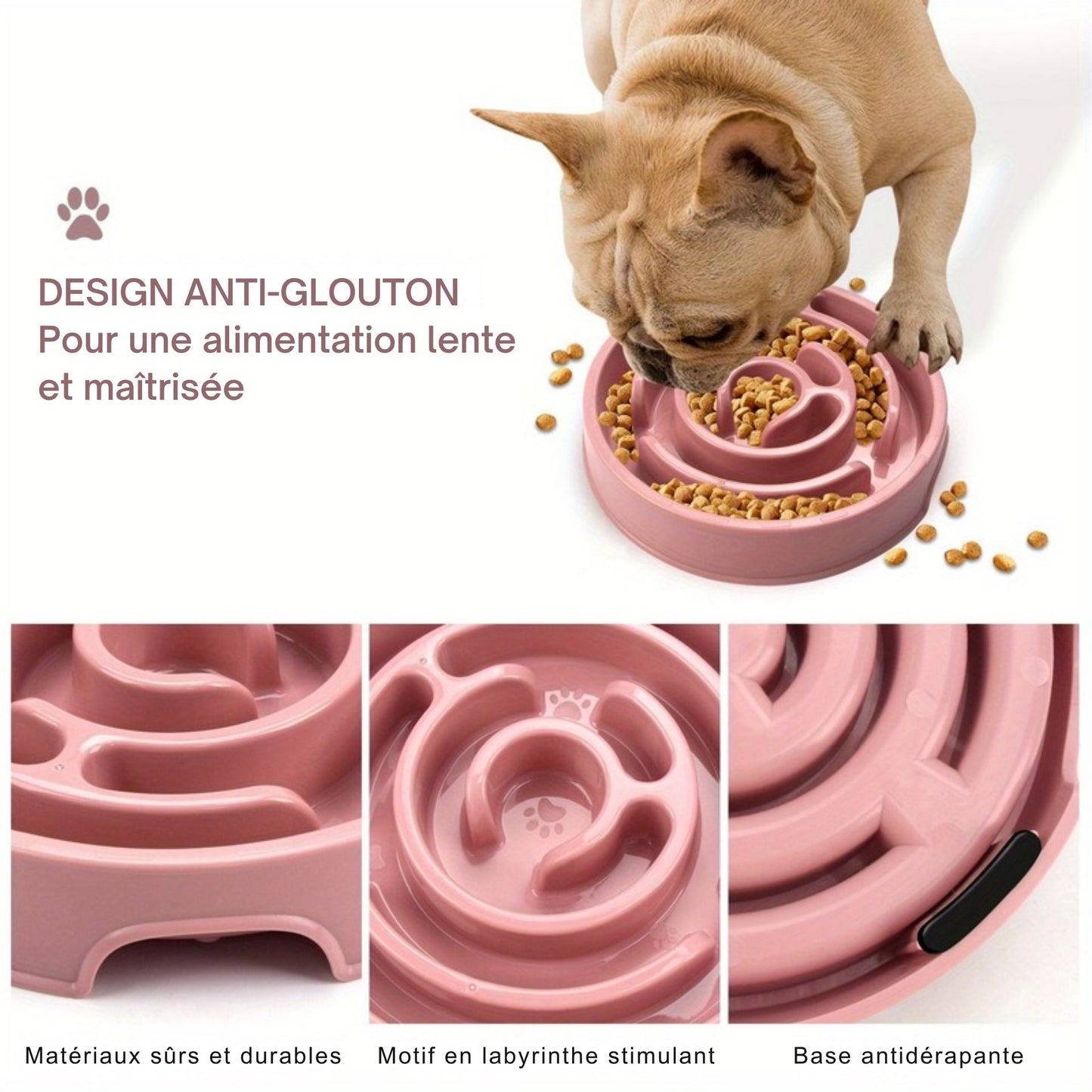 Gamelle SpiralMaze anti-glouton labyrinthe pour Chien et Chat