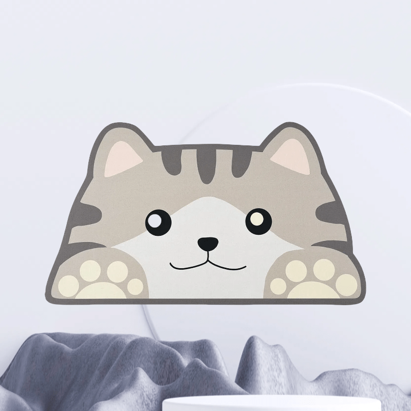 Tapis d'Alimentation Antidérapant en Gel de Silice – Motifs Animaux Mignons