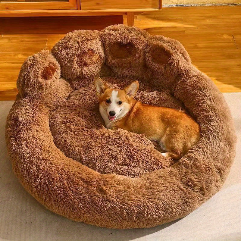 Panier patte géant en peluche pour Chien toutes tailles