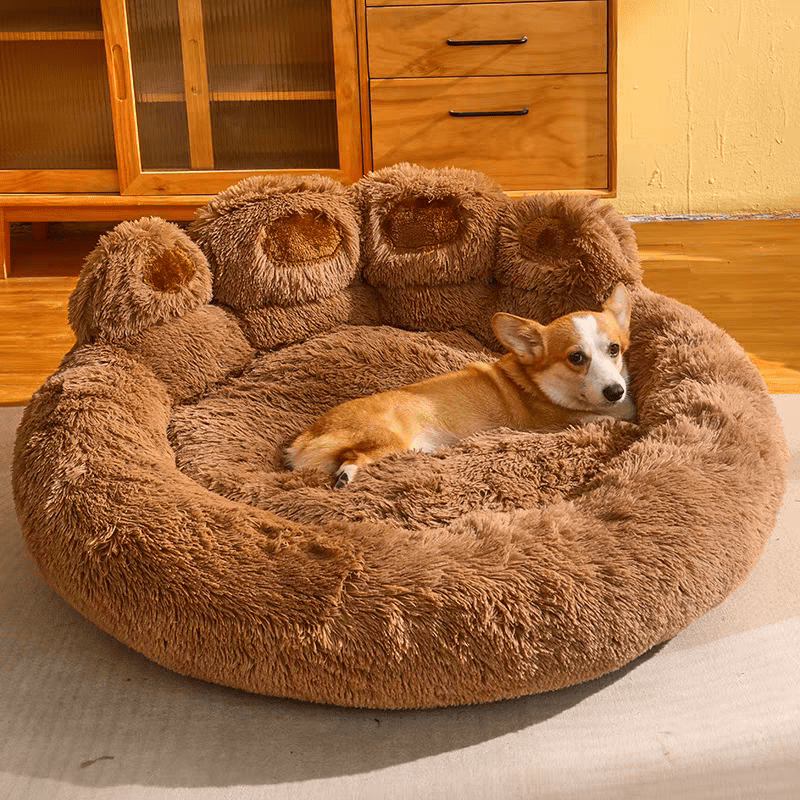Panier patte géant en peluche pour Chien toutes tailles