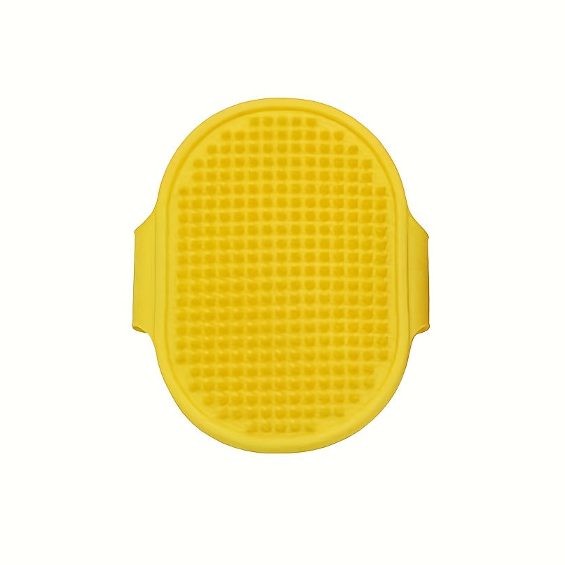 Brosse de Bain Massante en Silicone pour Chiens et Chats – Poignée Ajustable