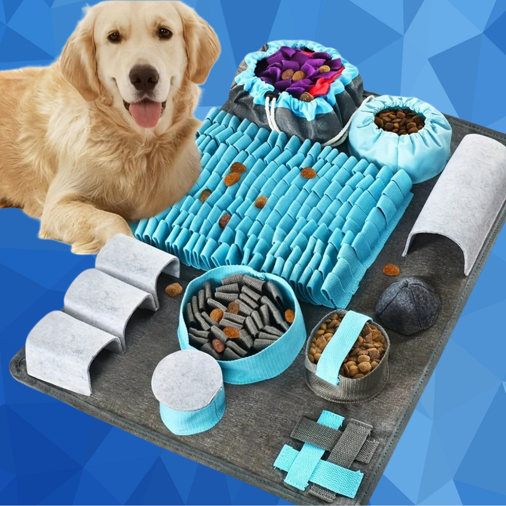 Tapis de Fouille Interactif Multifonction pour Chien – Antidérapant et Lavable