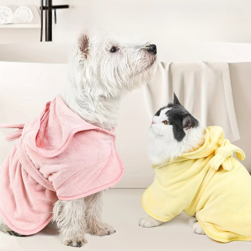 Peignoir Éponge Douce pour Chiens et Chats