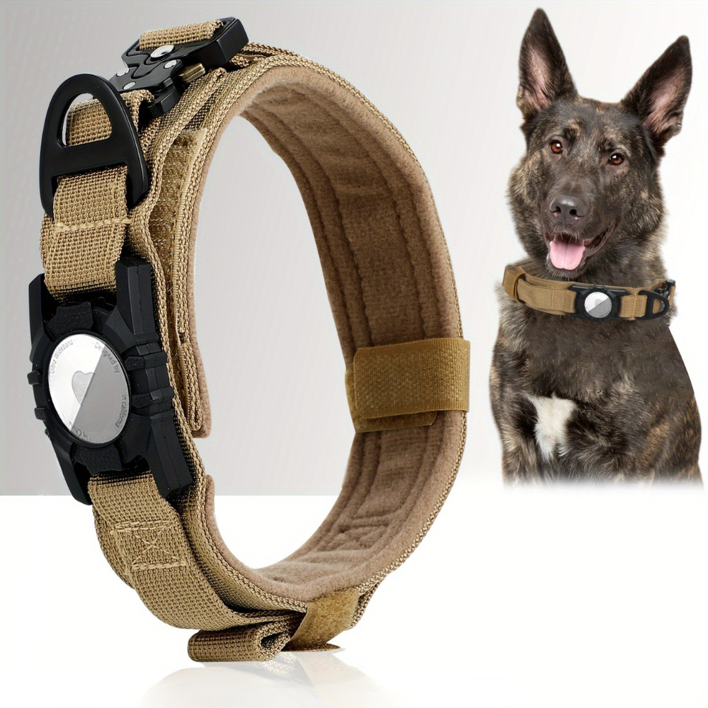 Collier Tactique pour Chien avec poignée et support GPS