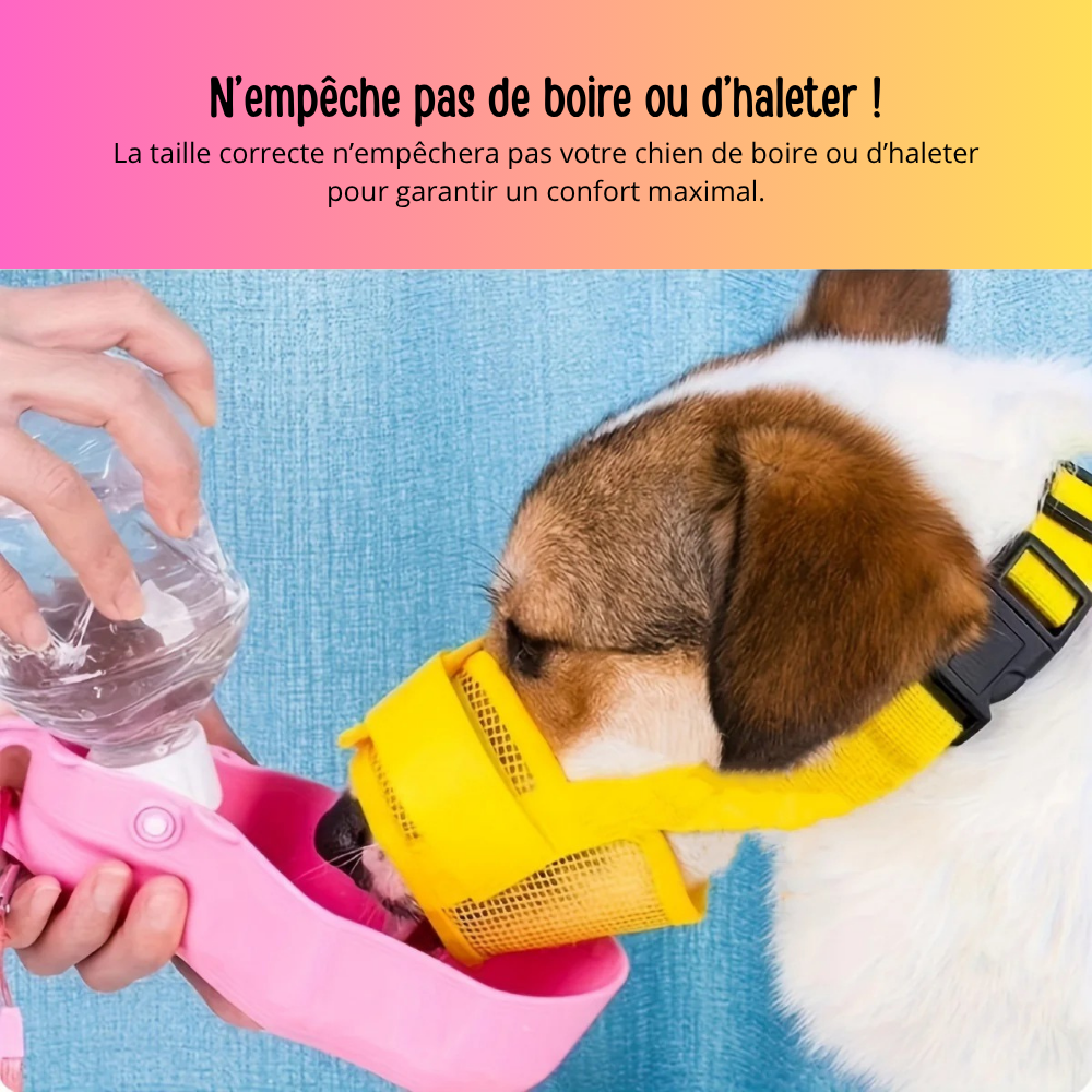 Muselière Anti-Morsure Respirante pour Chien