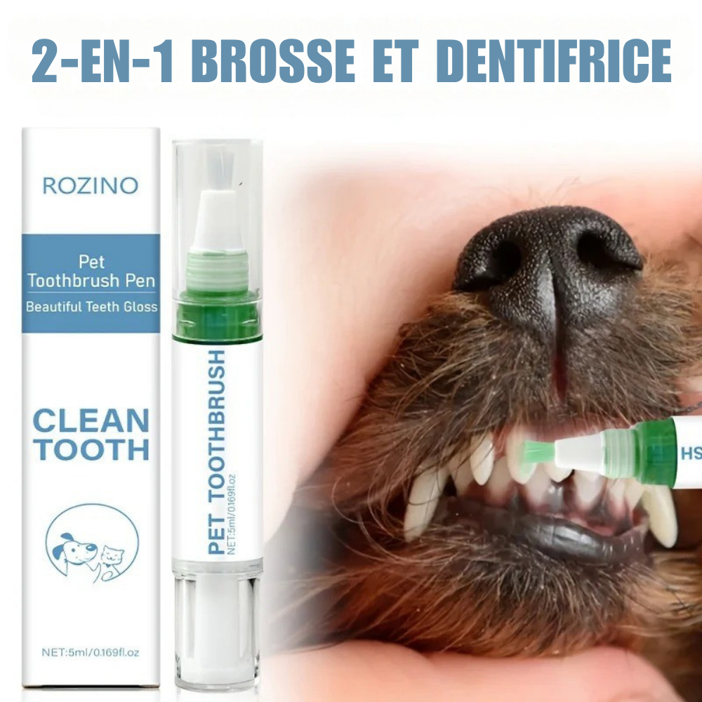 Stylo Brosse à Dents pour Animaux ROZINO