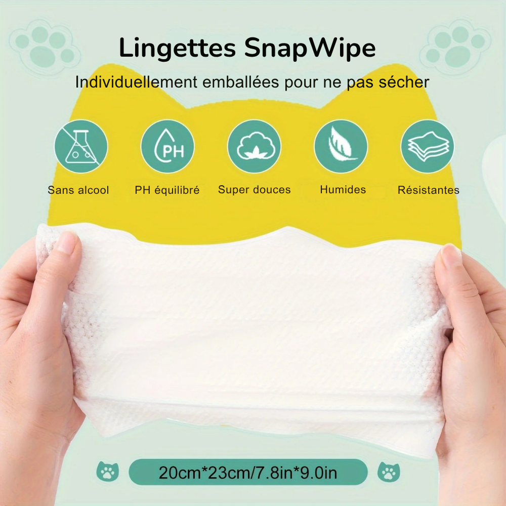 Lingettes Individuelles Multi-Usages SnapWipe