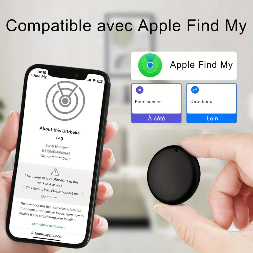 Collier GPS Intelligent pour Chat avec Dispositif Anti-Perte et Étui Protecteur