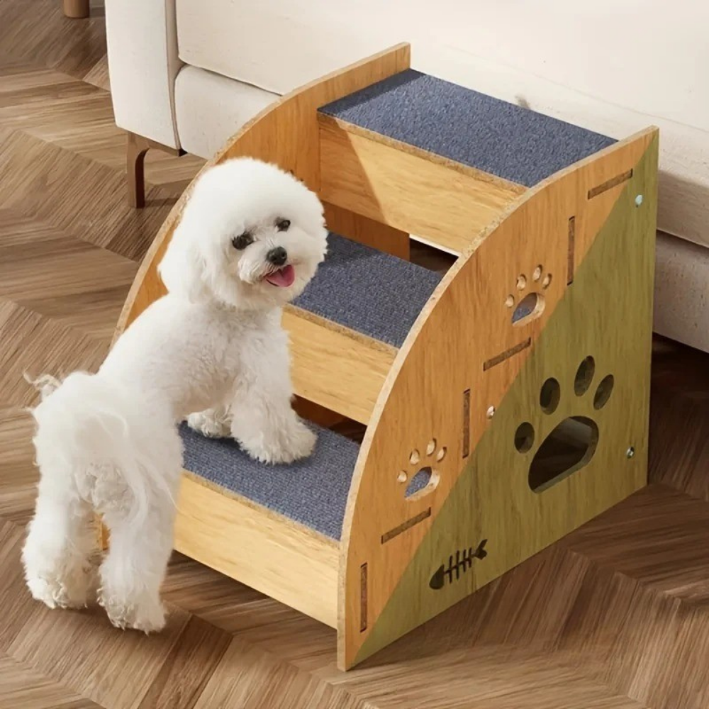 Escalier en Bois Antidérapant pour Chiens
