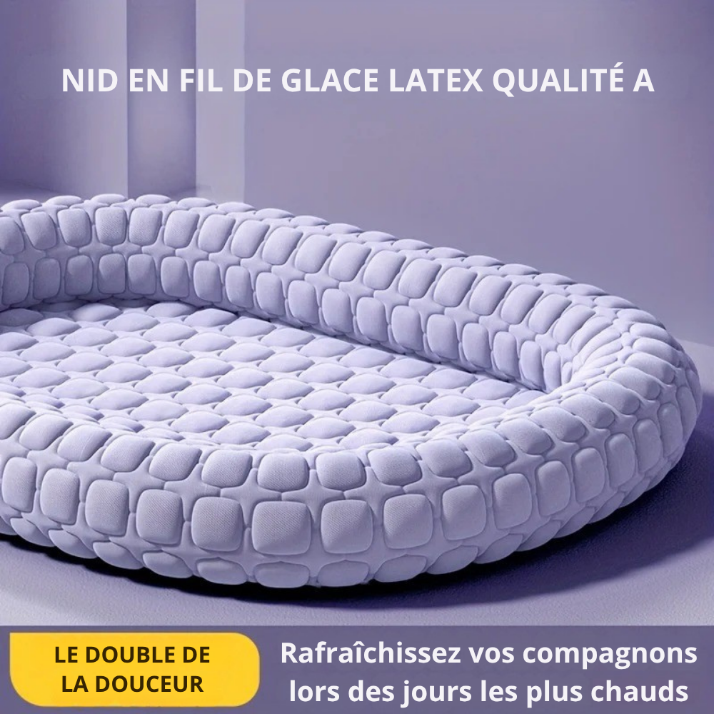 Lit rafraîchissant en latex pour Chien, design alvéolé