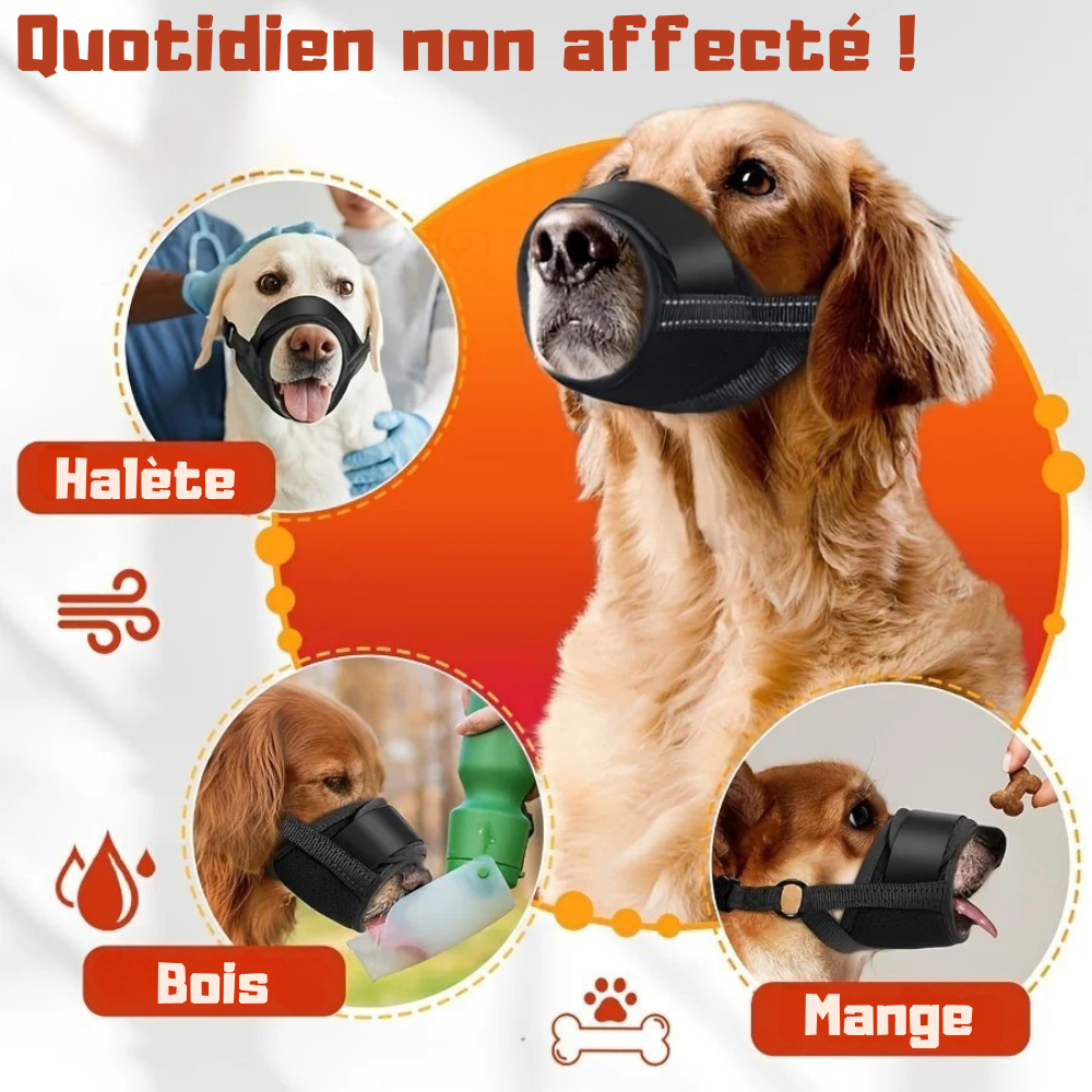 Muselière Souple Anti-Morsure pour Chiens