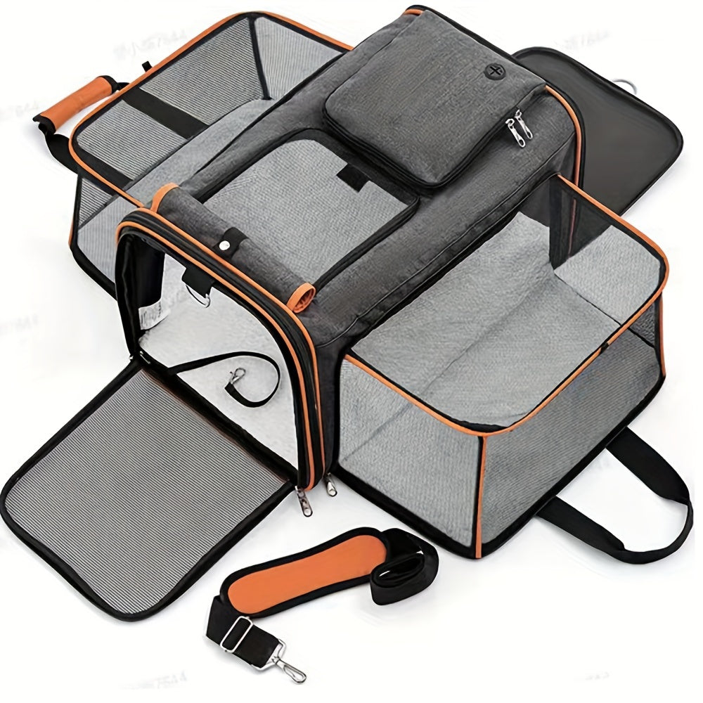 Sac de Transport Extensible pour Chats et Petits Chiens