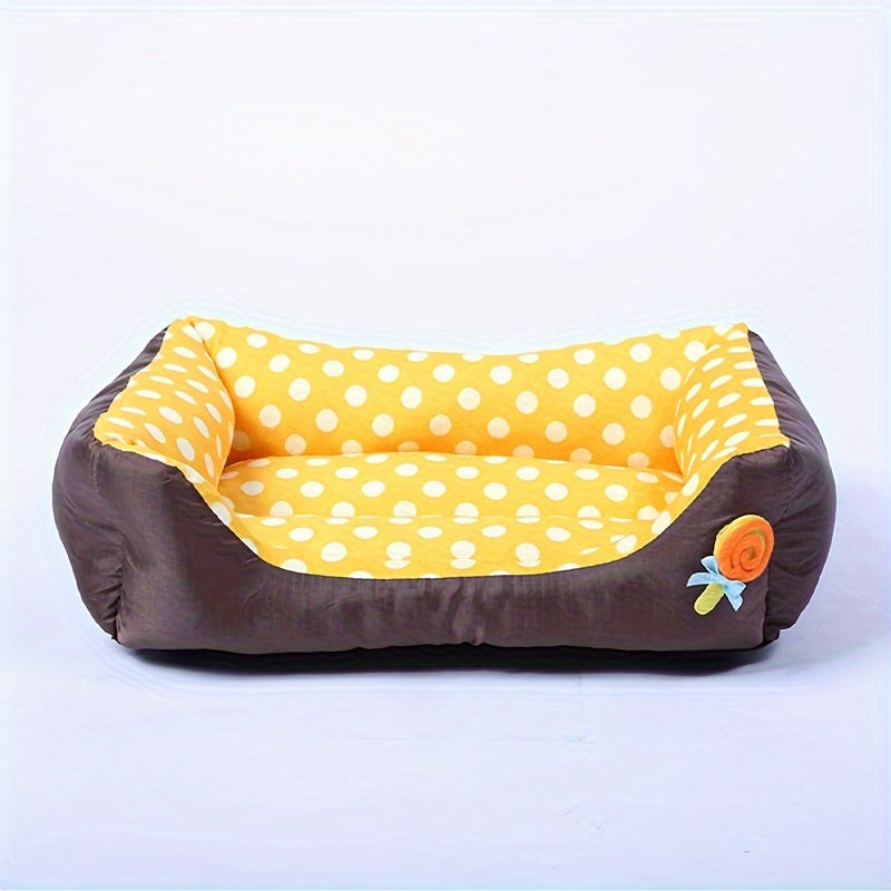Panier à pois pour petit chien ou chat