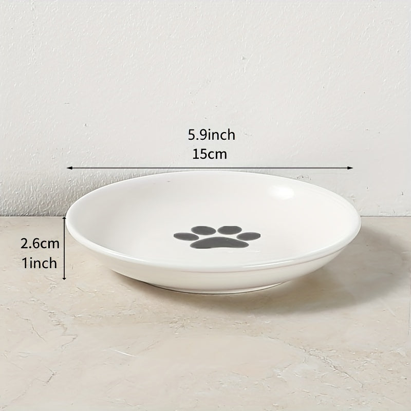 Gamelle Élevée Style Nordique – Support Métal et Bol en Céramique